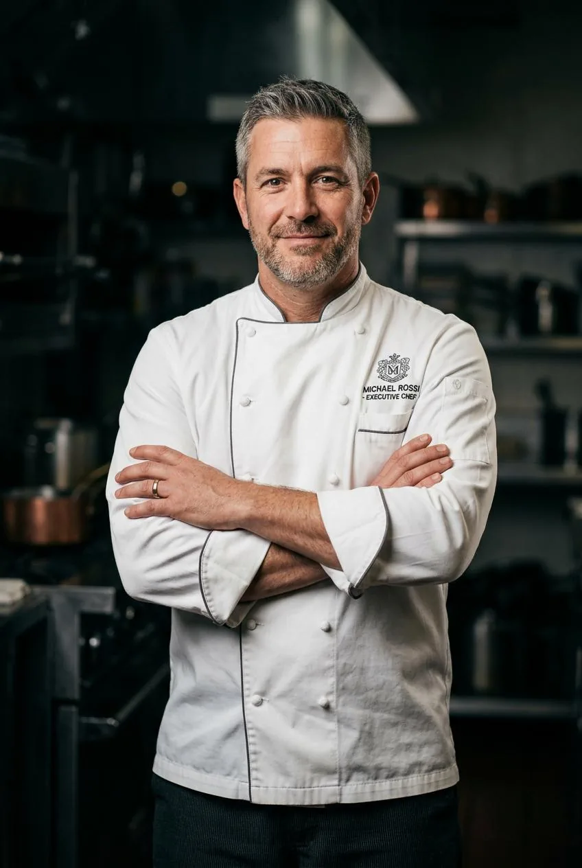 Head chef cooking in a Dubai home